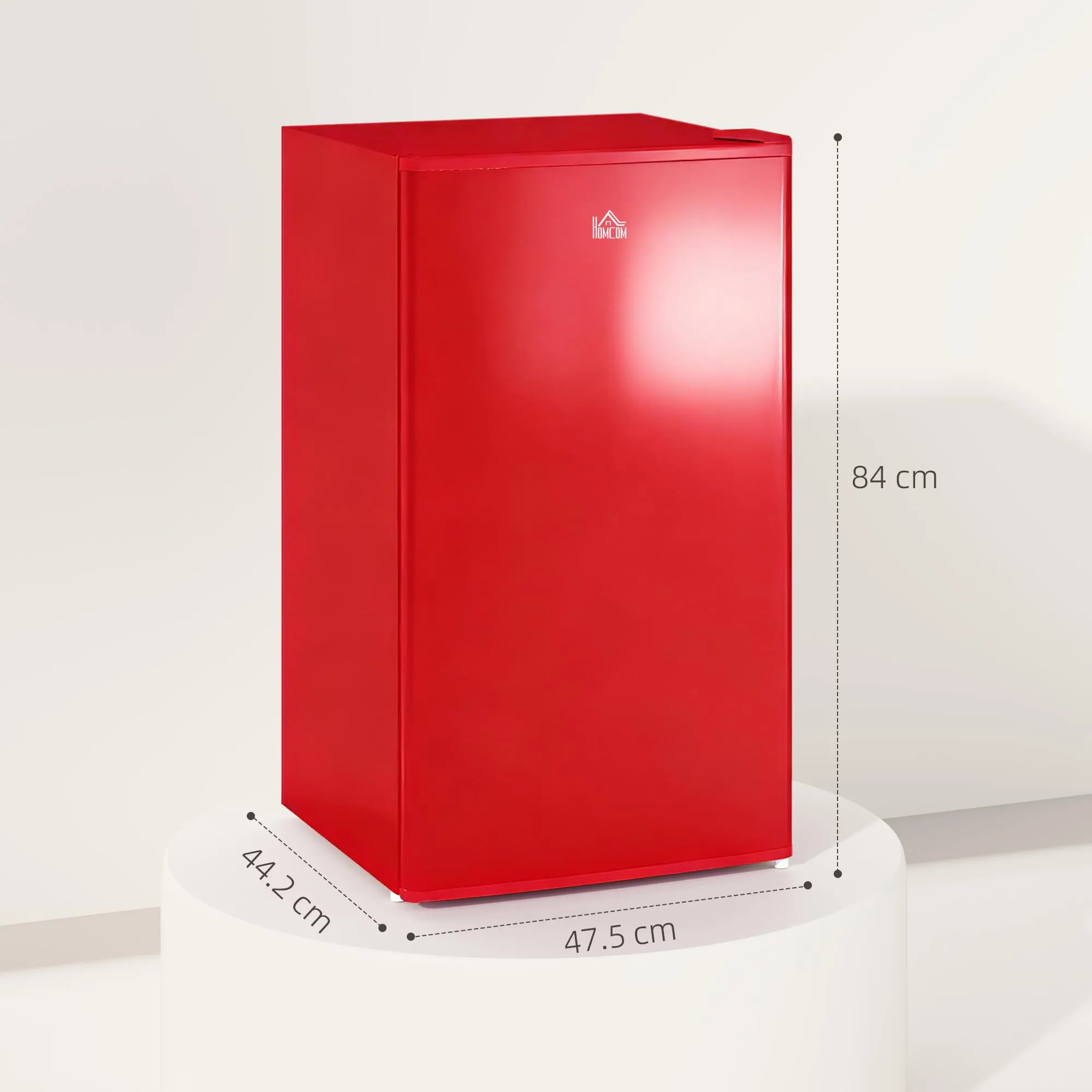 HOMCOM Frigorifero Piccolo 91L con Congelatore Classe E Rosso - immagine 3