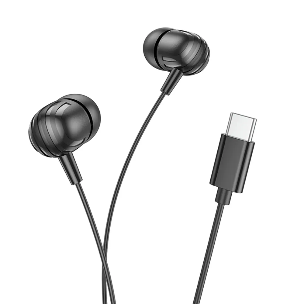 Auricolare USB-C Borofone BM77 Delicious, Nero - immagine 1