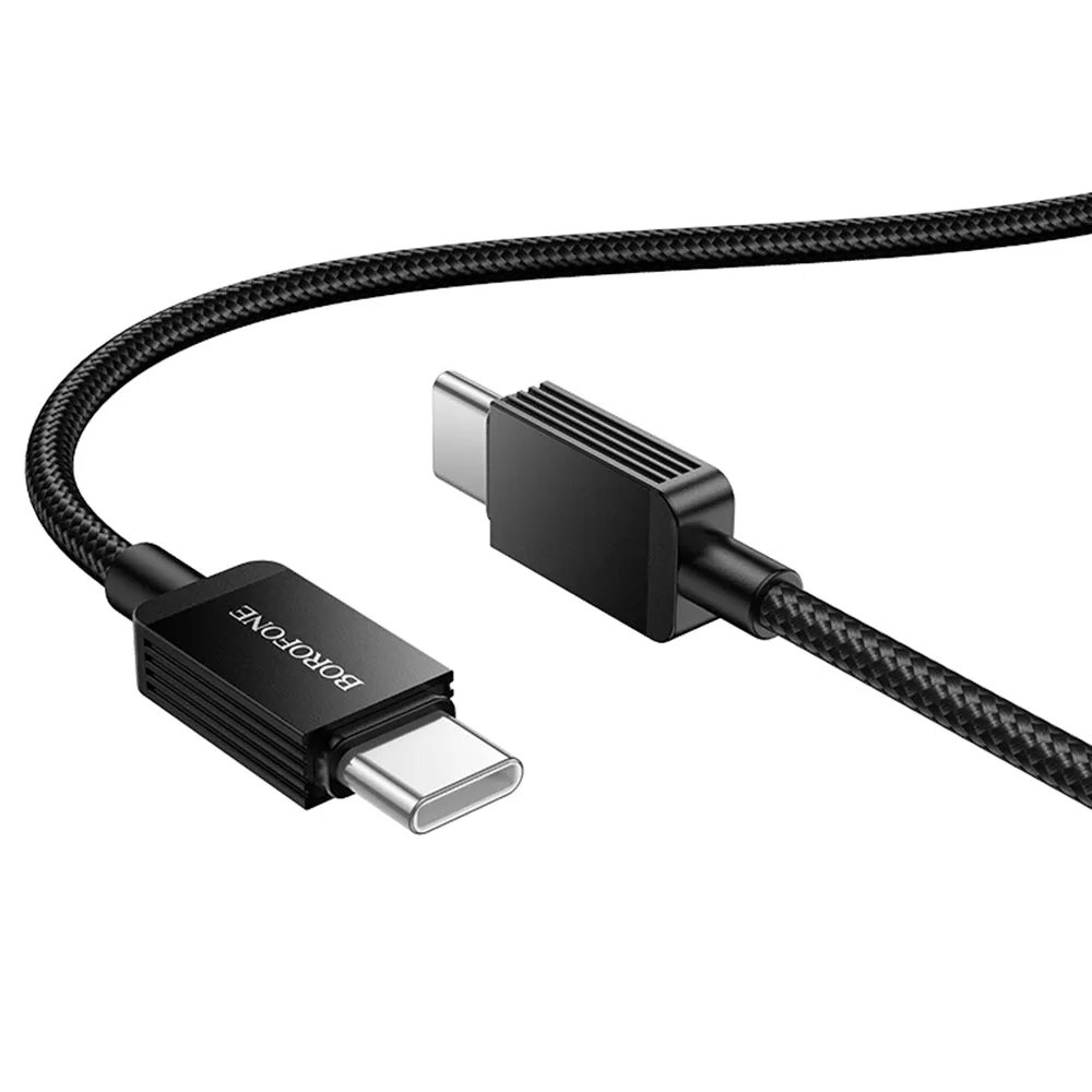 Cavo Dati e Ricarica USB-C - USB-C Borofone BX120 Placer, 60W, 1m, Nero - immagine 1