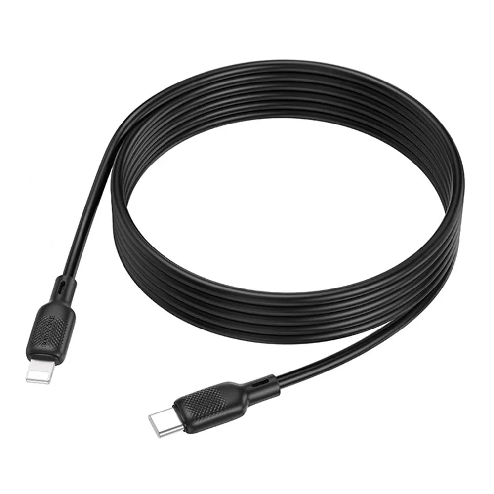 Cavo Dati e Ricarica USB-C - Lightning Borofone BX113 Lenny, 27W, 2m, Nero - immagine 1