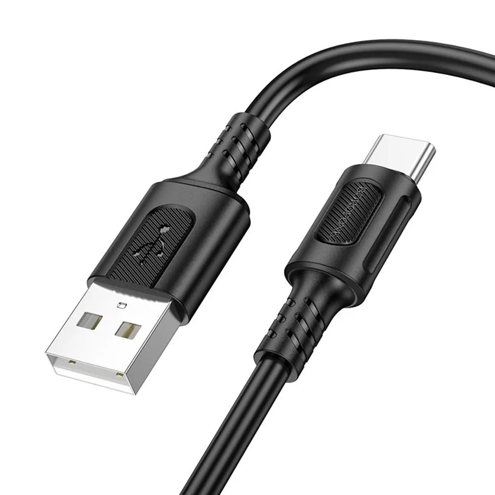 Cavo Dati e Ricarica USB-A - USB-C Borofone BX111 Feliz, 20W, 1m, Nero - immagine 1