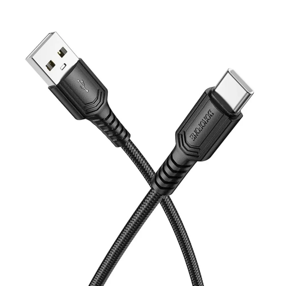 Cavo Dati e Ricarica USB-A - USB-C Borofone BX116 Certain, 18W, 1m, Nero - immagine 1