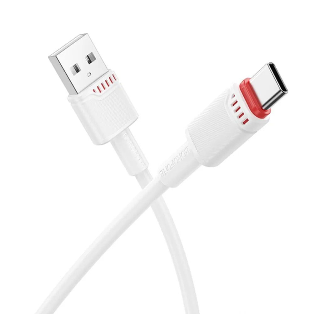Cavo Dati e Ricarica USB-A - USB-C Borofone BX110 Beneficio, 18W, 1m, Bianco - immagine 1