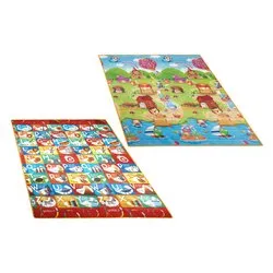 Tappeto gioco 2 lati lettere e numeri (180x150cm) VITAMINA G 05569 - immagine 1