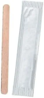 Palette caffè monouso confezionate singolarmente, palettine in legno biodegradabili, compostabili e resistenti al calore, per Girare Zucchero Bevande e Caffe nei Bicchierini (2000 Legno) - immagine 2