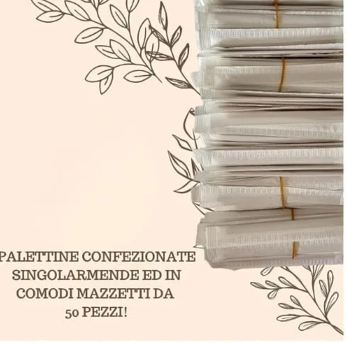 Palette caffè monouso confezionate singolarmente, palettine in legno biodegradabili, compostabili e resistenti al calore, per Girare Zucchero Bevande e Caffe nei Bicchierini (2000 Legno) - immagine 6