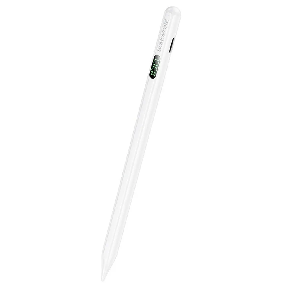 Touch Pen Borofone BG101 per Apple iPad Series, Versione Attiva, Bianco - immagine 1