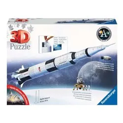 Puzzle 3D 504 pz Apollo Saturn V Rocket 8a+ (20x20x91,8cm) 11545 - immagine 1