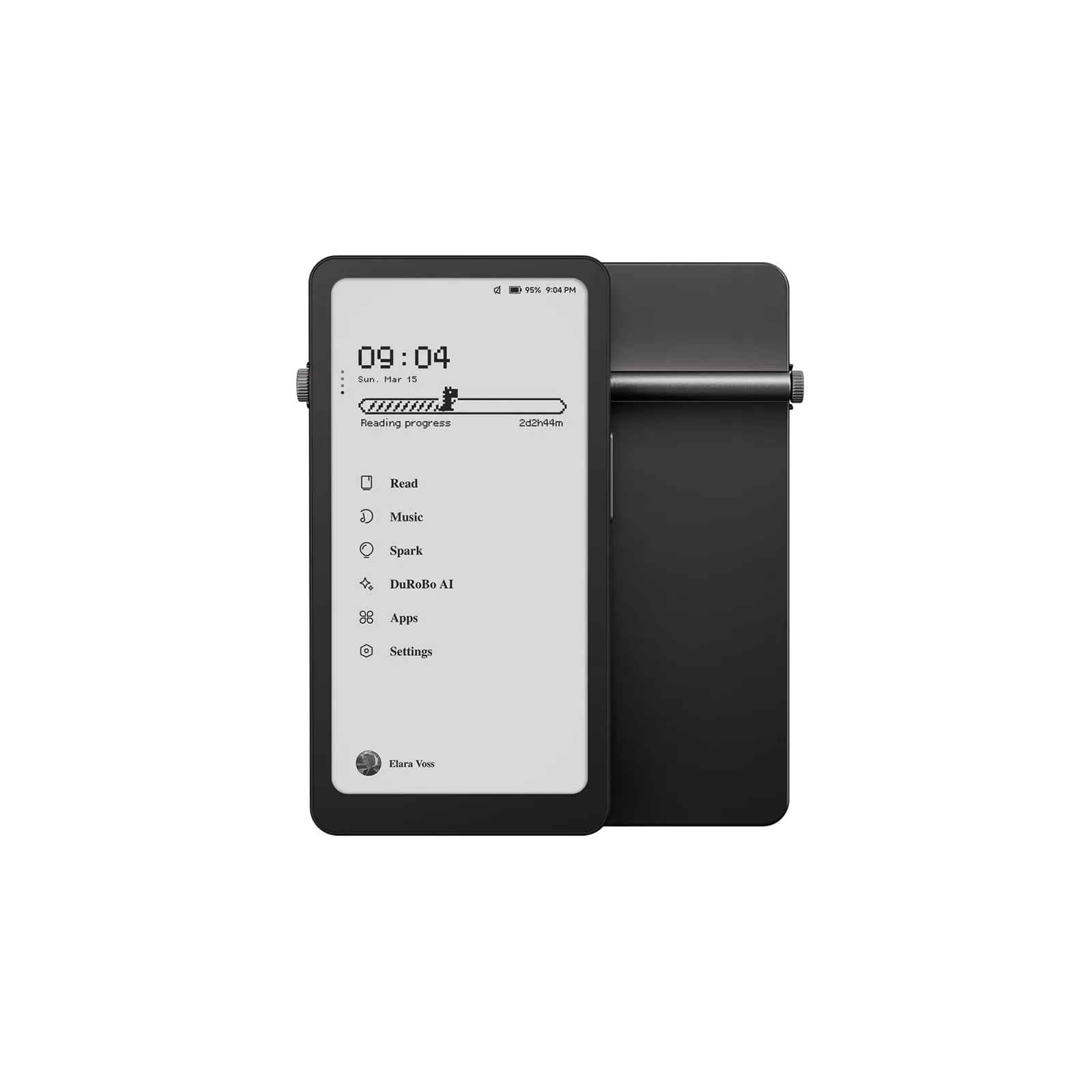 Durobo Krono – Hub di messa a fuoco digitale intelligente per carta, 300 PPI 6G 128G, tablet di carta, con Smart Dial, e-Reader, idea Keeper e lettore audio, tutto in uno, colore: nero - immagine 1