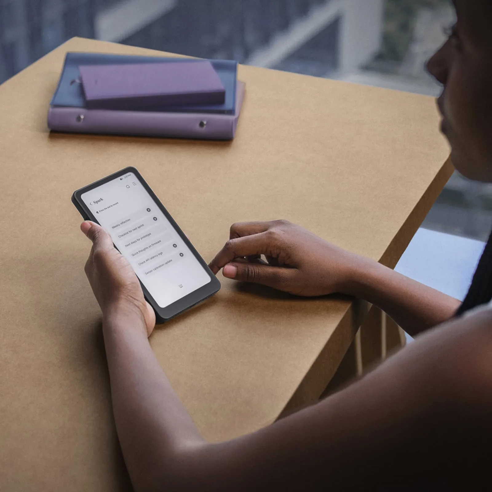 Durobo Krono – Hub di messa a fuoco digitale intelligente per carta, 300 PPI 6G 128G, tablet di carta, con Smart Dial, e-Reader, idea Keeper e lettore audio, tutto in uno, colore: nero - immagine 5