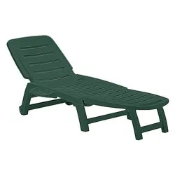 Lettino prendisole polipropilene COTTAGE Verde S6805V - immagine 1
