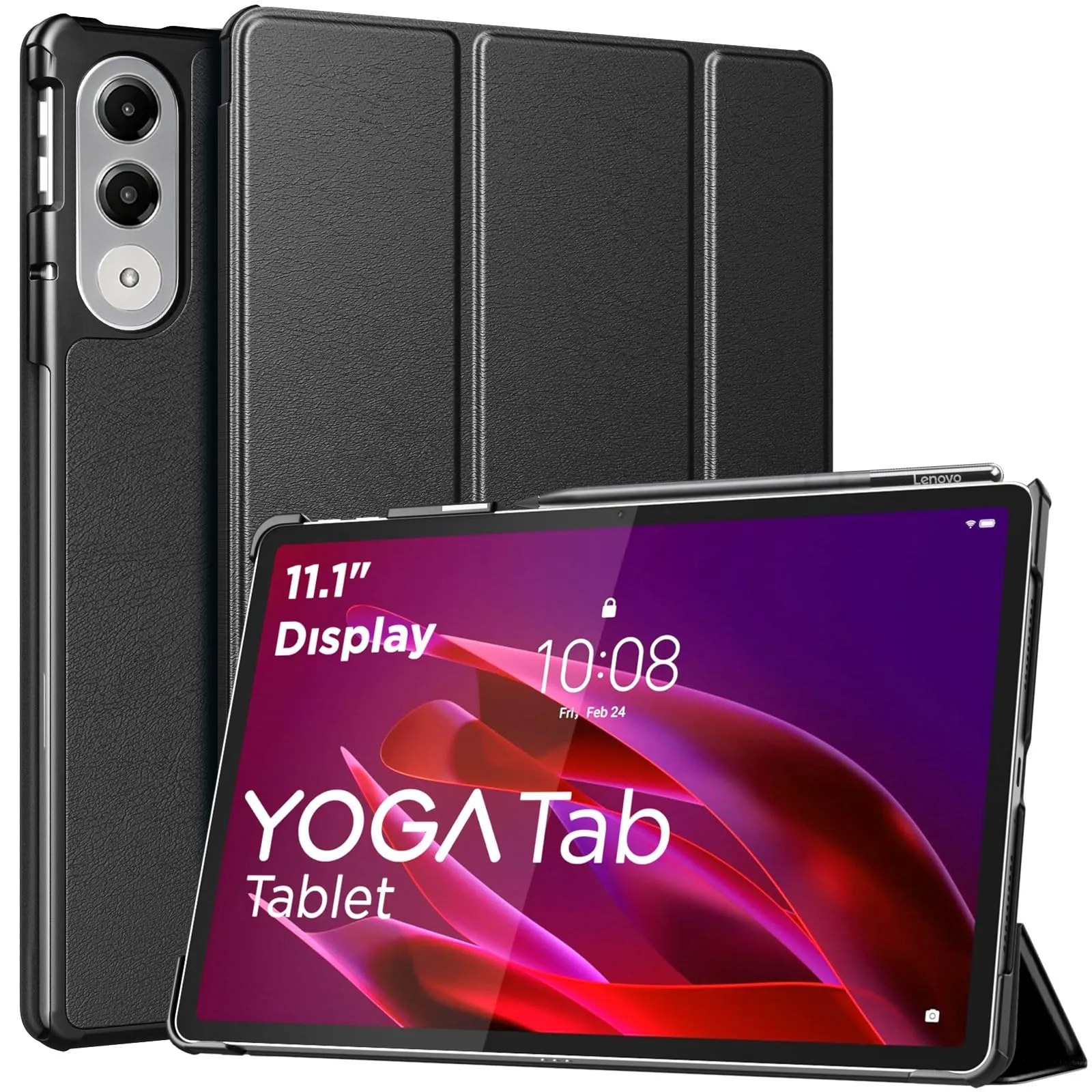 MoKo Cover compatibile con Lenovo Yoga Tab 11,1 2025, Casco Nero - immagine 1