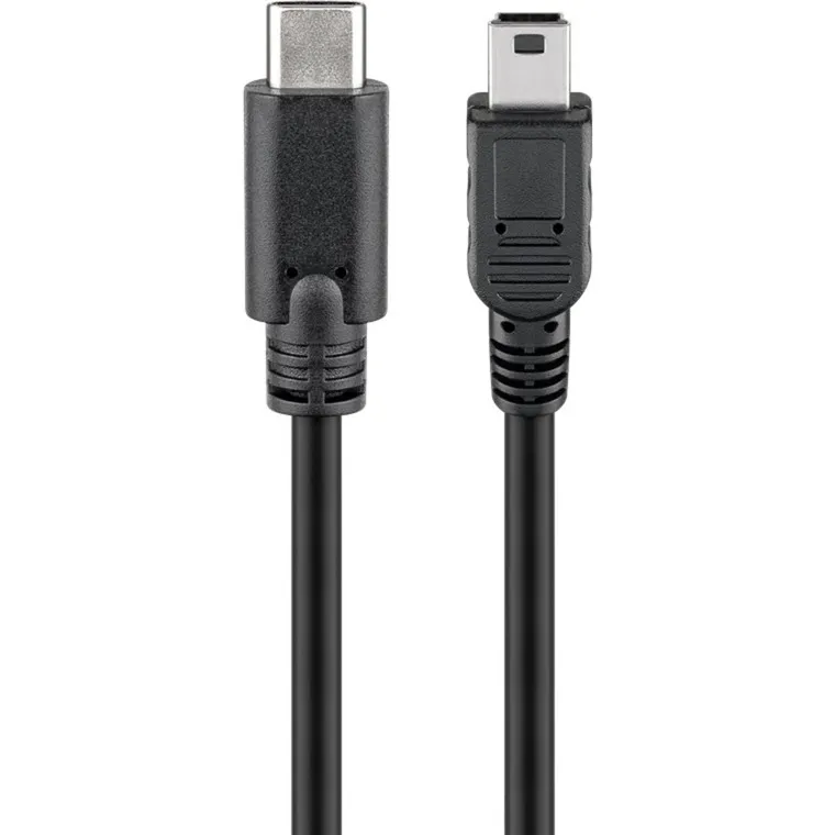 67989 cavo USB 0,5 m USB 2.0 Mini-USB B USB C Nero, Adattatore - immagine 1