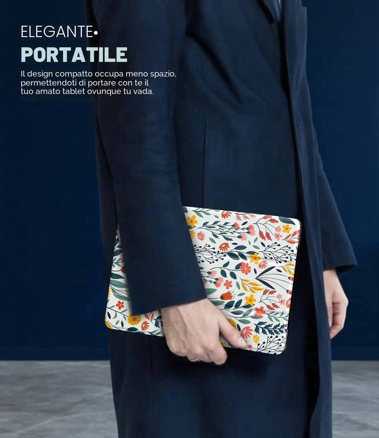 TiMOVO Cover per Xiaomi Redmi Pad 2 Pro / POCO Pad M1 12,1" 2025, Fiori - immagine 7