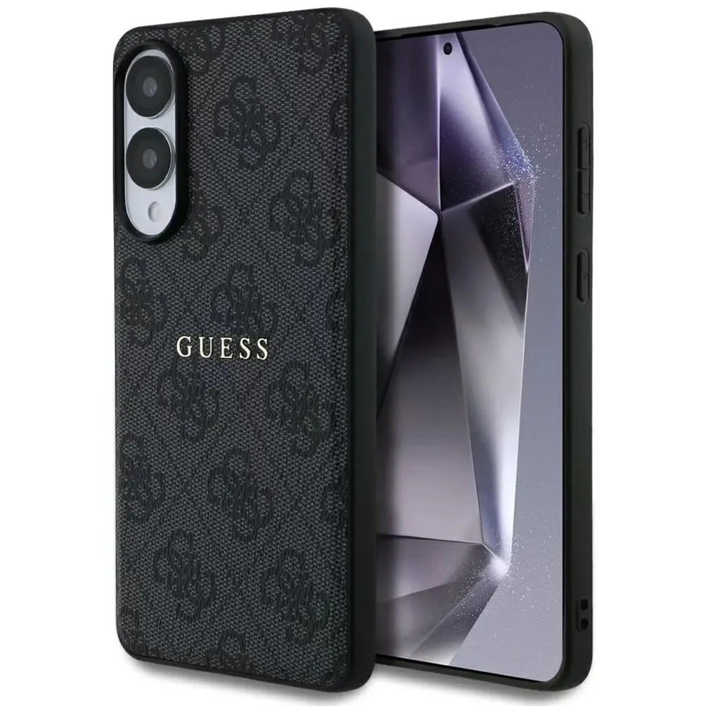 Custodia MagSafe per Samsung Galaxy S25 Edge S937, Guess, 4G Ring Classic Logo, Nera - immagine 1