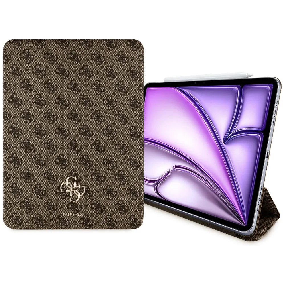 Custodia per Apple iPad Air 13 (2026) / Air 13 (2025) / Air 13 (2024), Guess, 4G Big Logo, Marrone - immagine 1