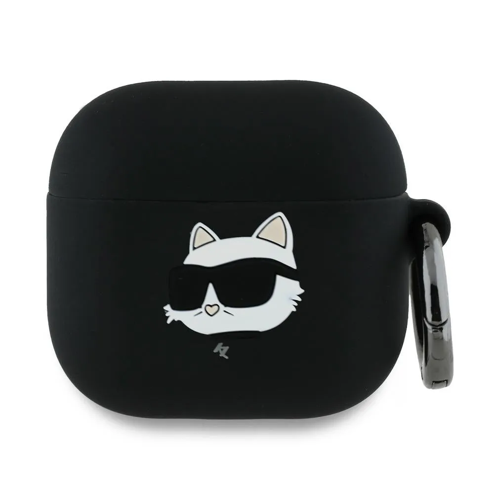 Custodia Karl Lagerfeld 3D Choupette's Head per Apple AirPods 4, Nera - immagine 1