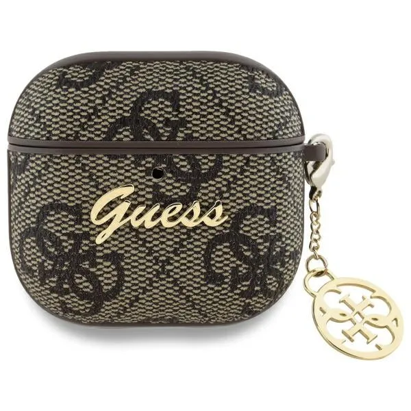 Custodia Guess 4G Charm per Apple AirPods 4, Marrone - immagine 1