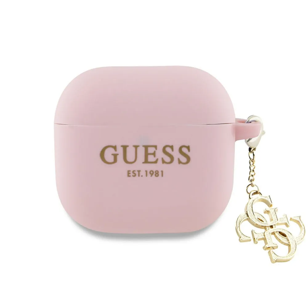 Custodia Guess W/4G Charm per Apple AirPods 4, Rosa - immagine 1