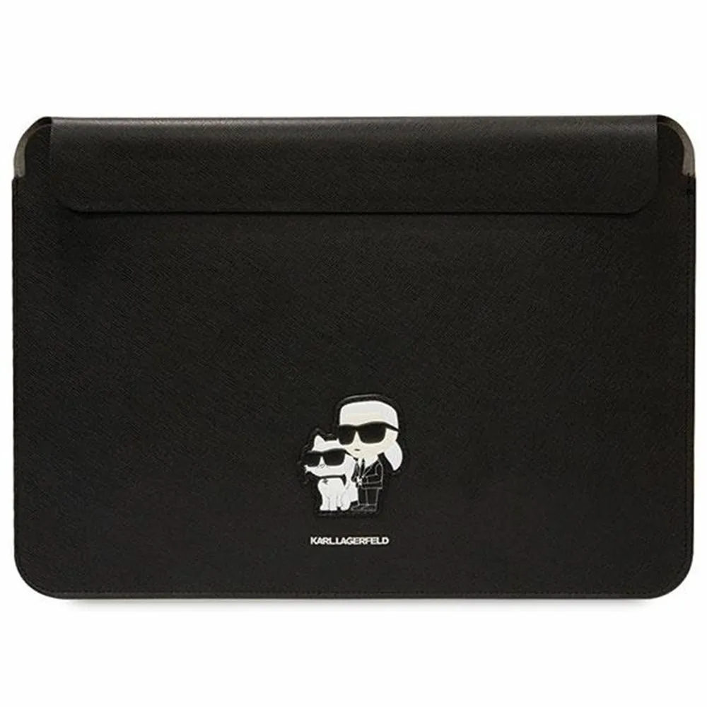 Custodia Karl Lagerfeld Saffiano per Laptop 14 pollici, Nera - immagine 1