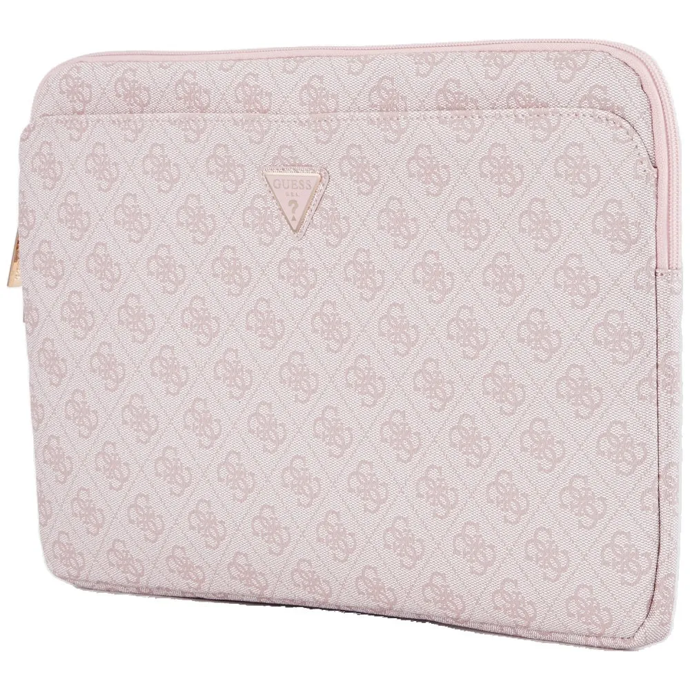 Custodia Guess 4G Triangle Logo per Laptop 14 pollici, Rosa - immagine 1