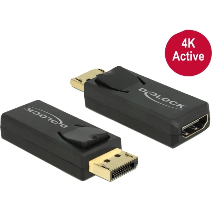 65573 adattatore per inversione del genere dei cavi Displayport 1.2 HDMI Nero - immagine 1