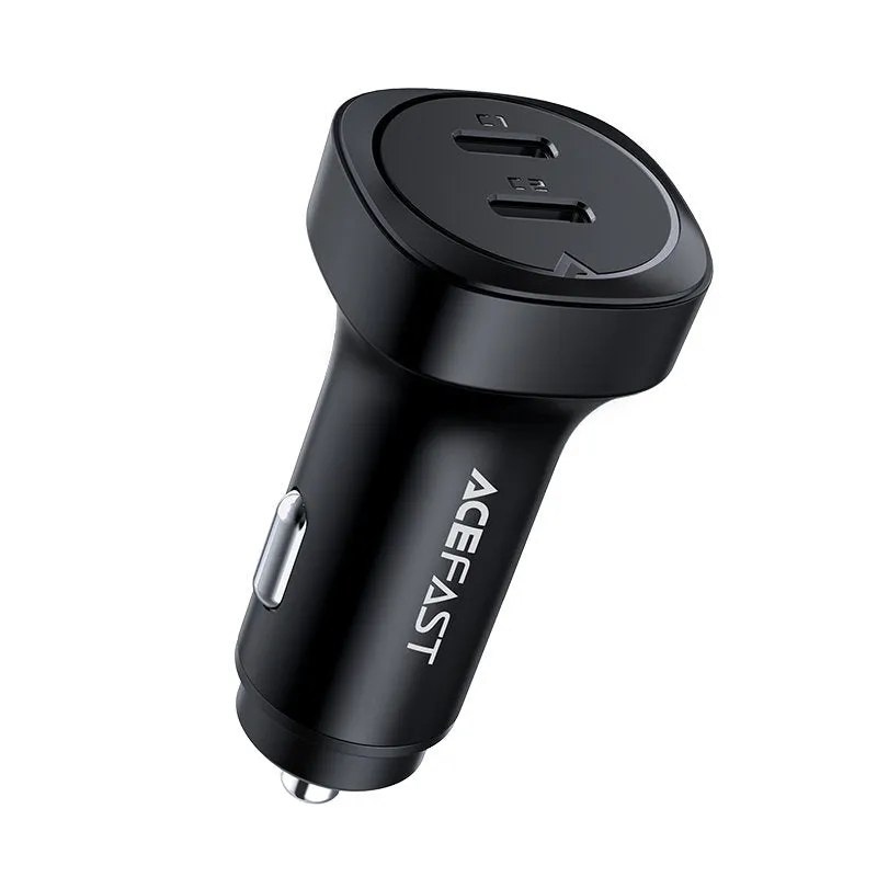 Caricabatterie Auto Acefast B2, 72W, 3A, 2 x USB-C, Nero - immagine 1