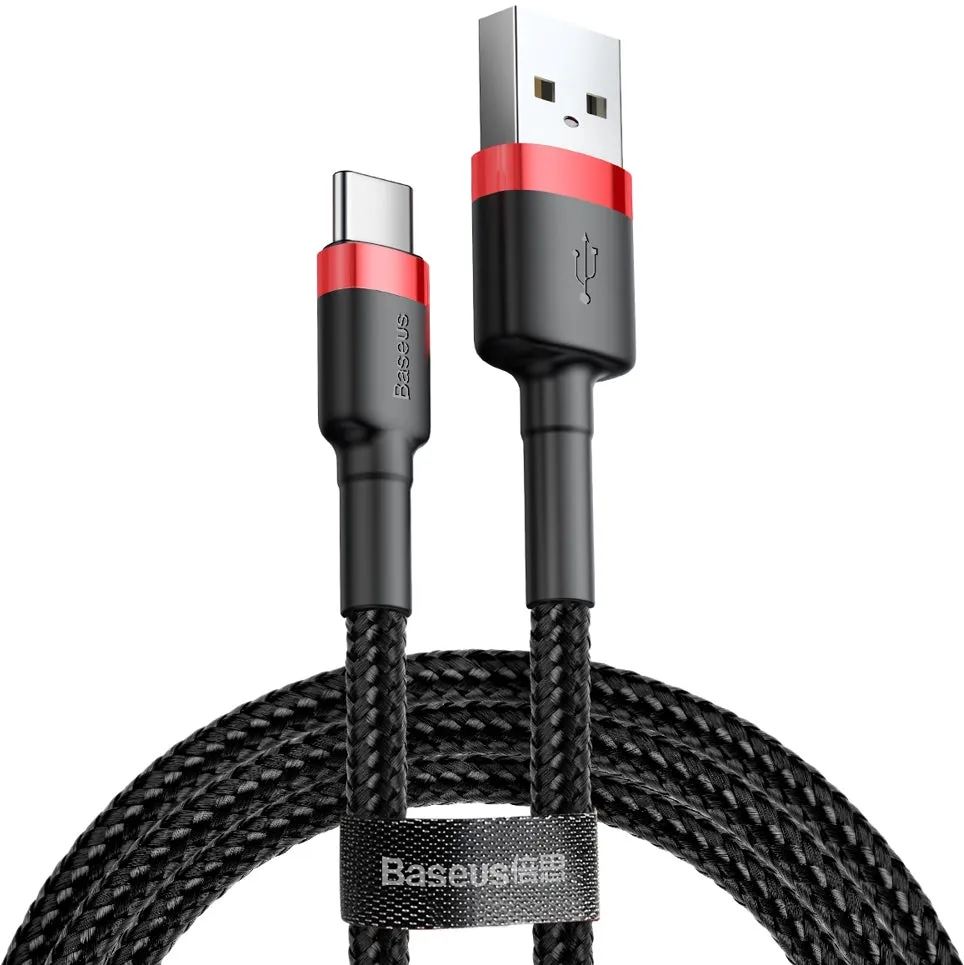 Cavo Dati e Ricarica USB-A - USB-C Baseus Cafule, 60W, 0.5m, Rosso CATKLF-A91 - immagine 1