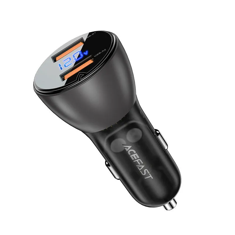 Caricabatterie Auto Acefast B7, 45W, 4.5A, 2 x USB-A, Nero - immagine 1