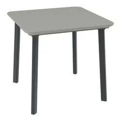 Tavolo da esterno polipropilene ITALIA 970 Balcony Fisso Antracite e Grigio tortora (77x77x72cm) Z0970R0 9500 - immagine 1