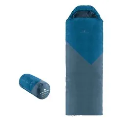 Sacco a pelo ( 6-20°C ) Antelao Square Sx accoppiabile (220x80cm) Blu e Grigio 86710OBBS - immagine 1