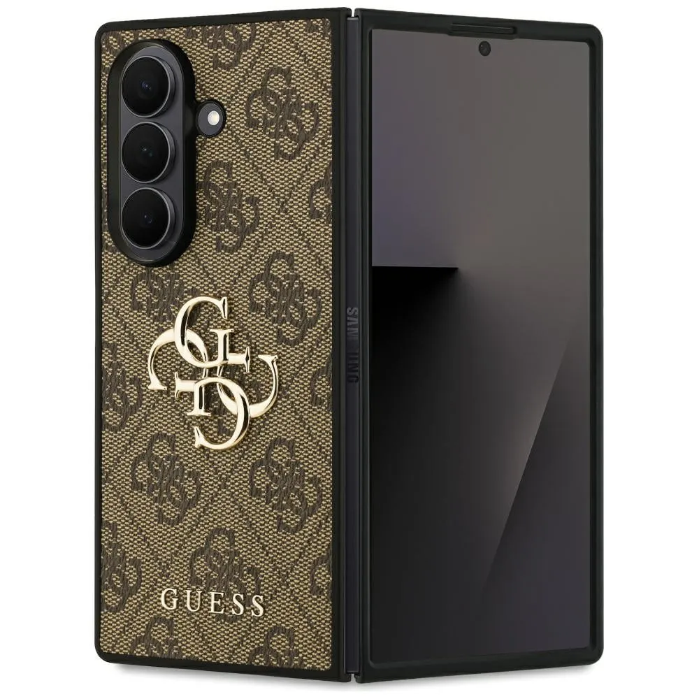 Custodia per Samsung Galaxy Z Fold7 F966, Guess, 4G Big Logo, Marrone - immagine 1