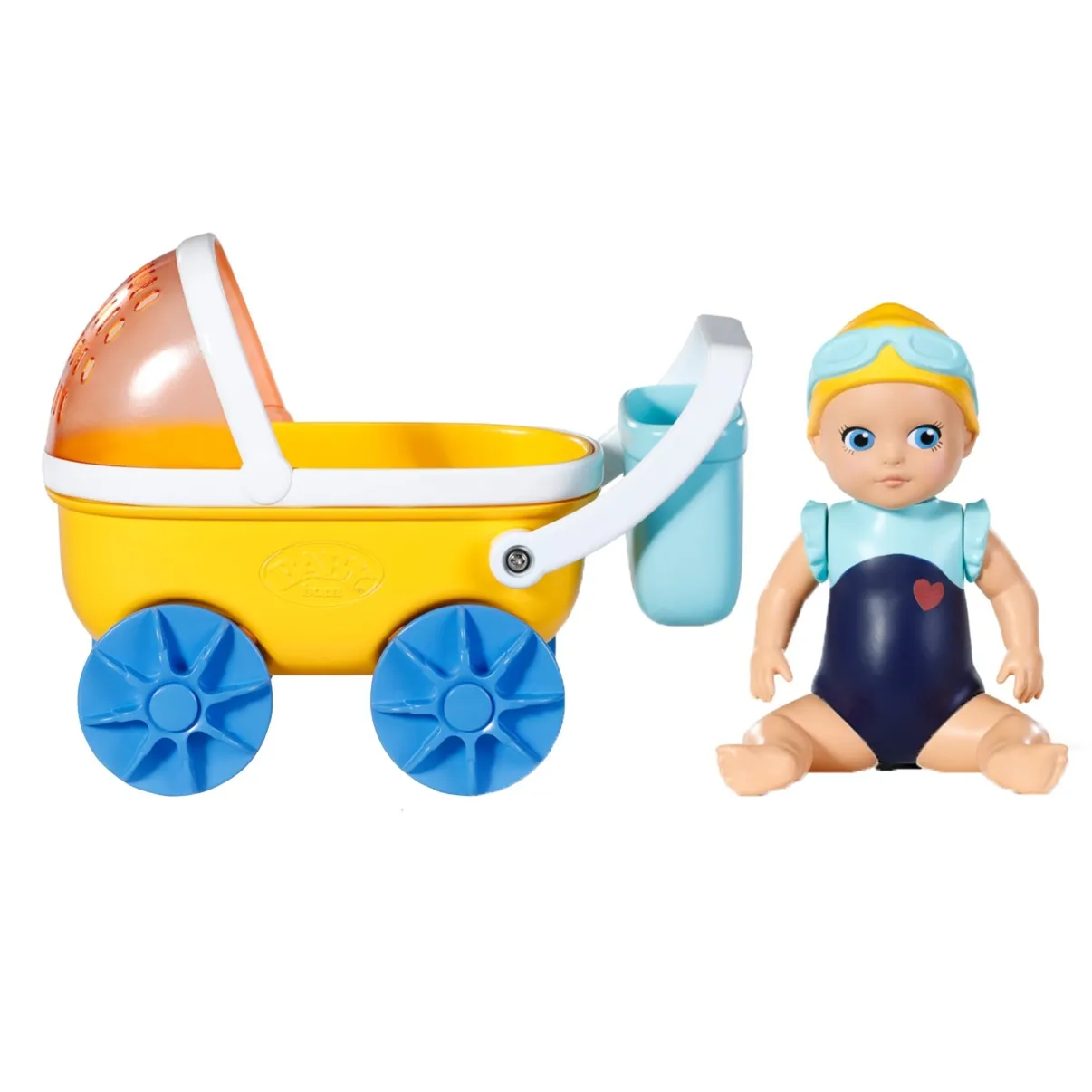 BABY born Splish Splash Pram with Emma, Gioco figura - immagine 1