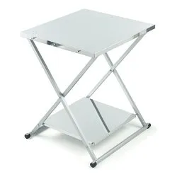 Tavolino polifunzionale pieghevole (70x78x90cm) VESUVIO Cromo lucido 70780 - immagine 1
