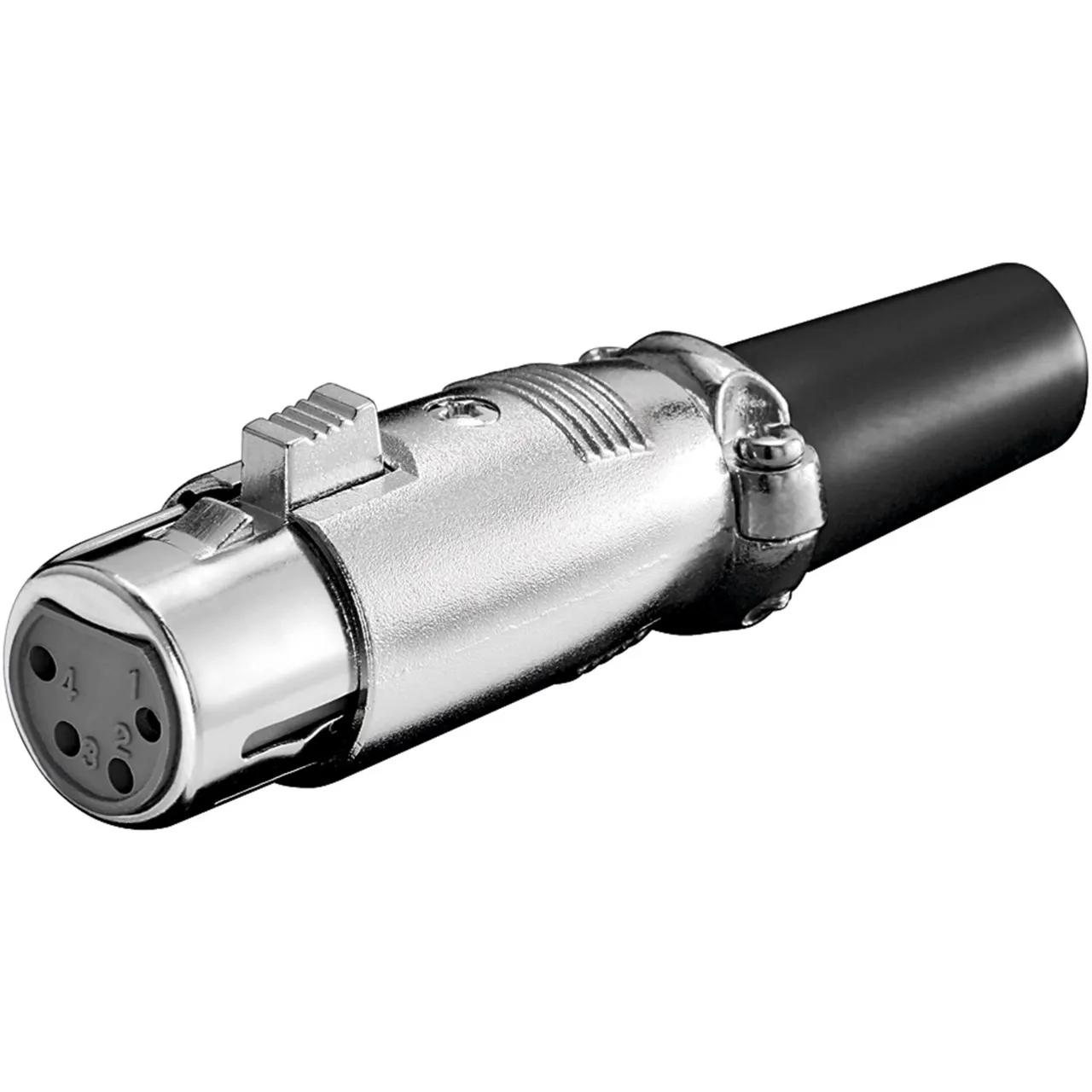 11960 cavo di collegamento XLR (4-pin) Nero, Metallico, Frizione - immagine 1