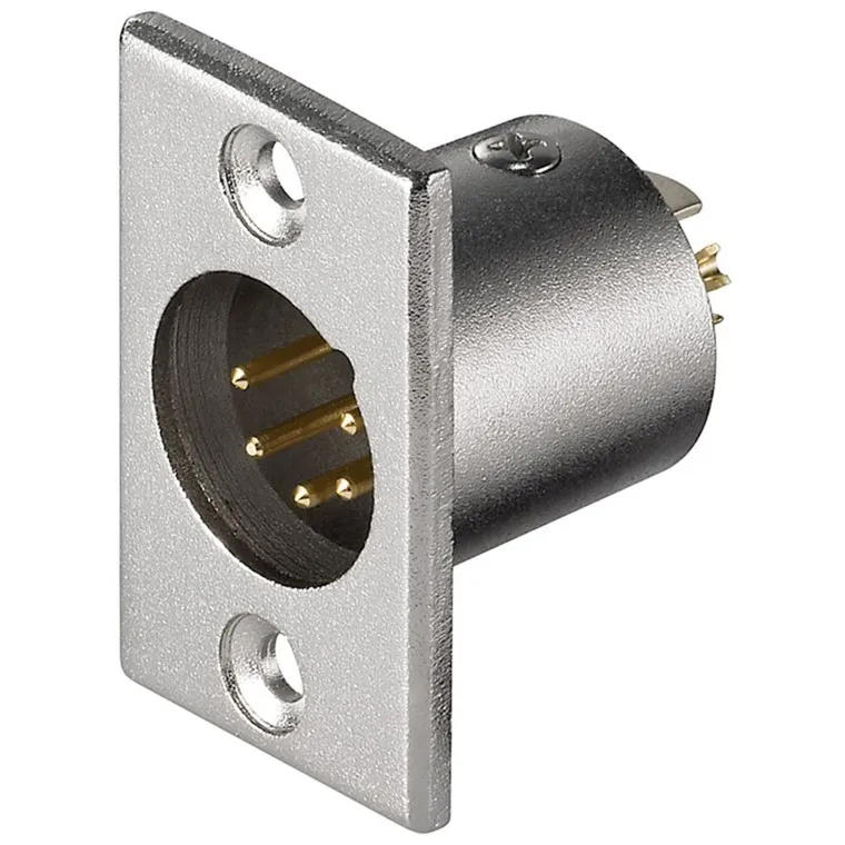 XLR 186-5 G cavo di collegamento XLR M 5 pin Acciaio inossidabile, Connessione integrata - immagine 1