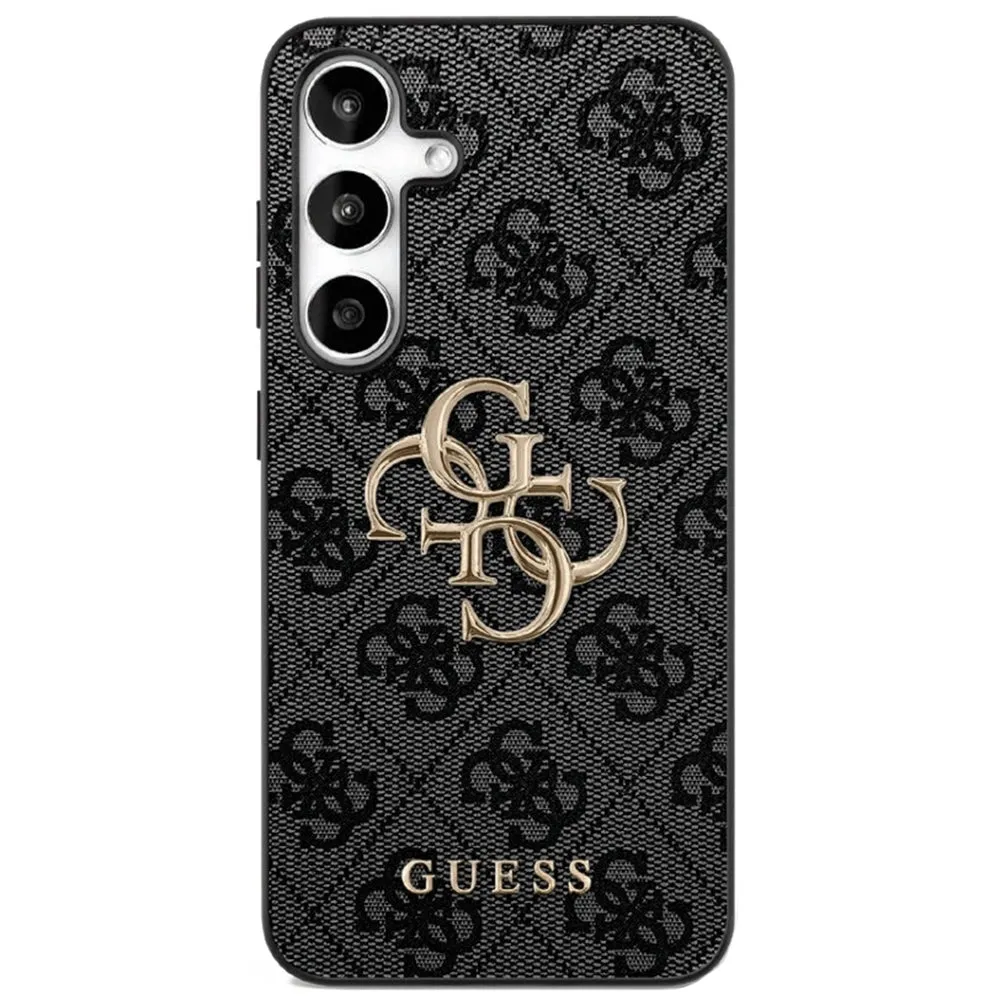 Custodia per Samsung Galaxy S25 FE, Guess, 4G Metal Logo, Nera - immagine 1