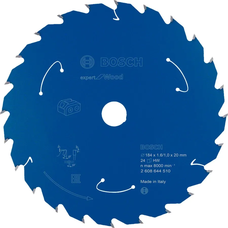 2608644510 lama circolare 18,4 cm 1 pz, Lama per sega - immagine 1