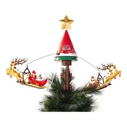 Puntale albero Natale Slitta rotante 107001 - immagine 1