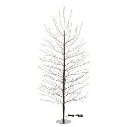 Albero luminoso Marrone 1 gioco di luce (H200 D110 cm) TIGLIO 1120 luci - MICROLED Bianco caldo IP44 76242 - immagine 1