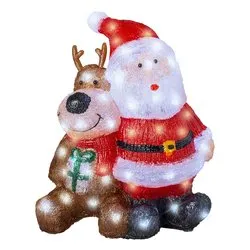 Babbo Natale (40cm) LUMINEO Con luci 491268 - immagine 1
