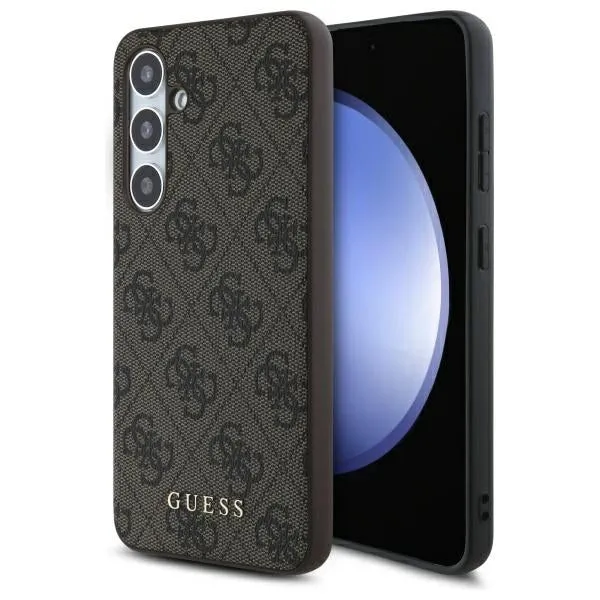 Custodia per Samsung Galaxy S24 FE S721, Guess, 4G Classic, Marrone - immagine 1