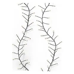 Filo Nero 960 luci - MICROLED Bianco caldo (12 + 5 mt) 8 Giochi di luce LUMINEO IP44 496716 - immagine 1
