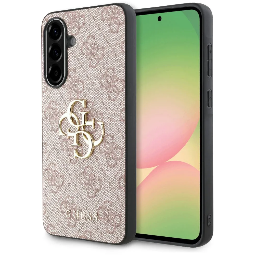 Custodia per Samsung Galaxy A56 A566, Guess, 4G Big Logo, Rosa - immagine 1