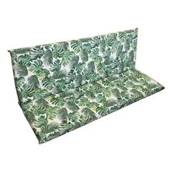 Cuscino dondolo misto cotone 2 posti Bahamas verde (135x50x6cm) - immagine 1