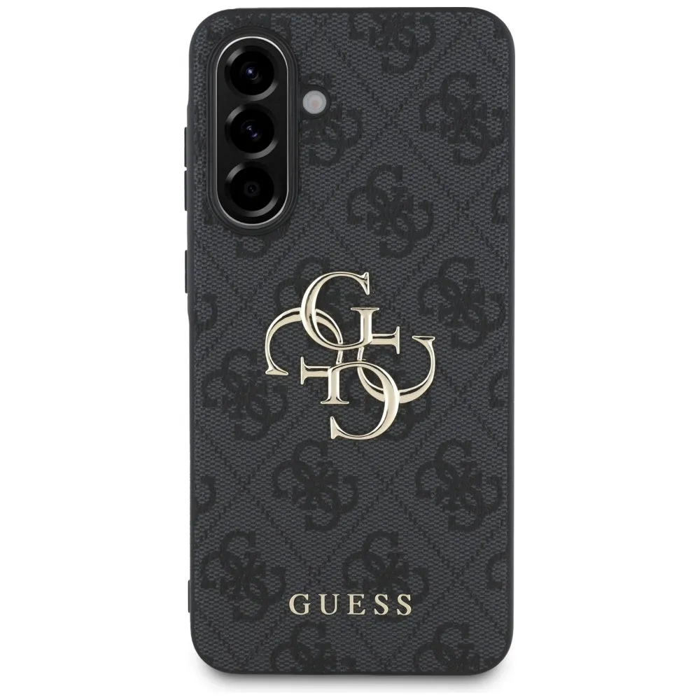 Custodia per Samsung Galaxy A36 A366, Guess, 4G Big Logo, Nera - immagine 1