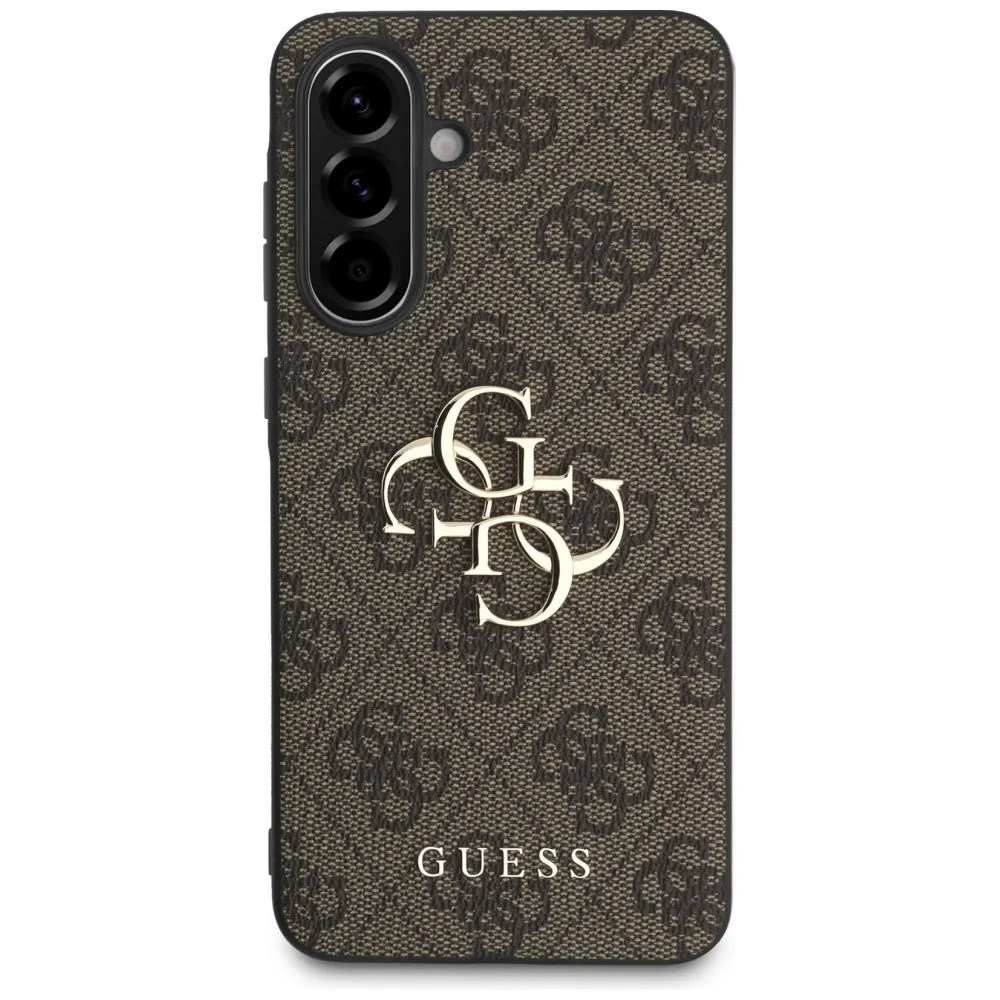 Custodia per Samsung Galaxy A36 A366, Guess, 4G Big Logo, Marrone - immagine 1