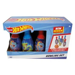 Set birilli Bowling 6 pz + 1 palla HOT WHEELS Colori assortiti 42046 - immagine 1