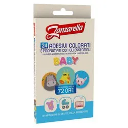 24 Sticker adesivi anti zanzare Baby Decori assortiti GA2256900 - immagine 1