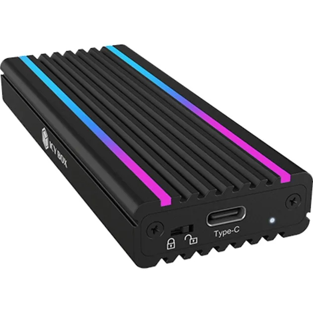 IB-1824ML-C31 Box esterno SSD Nero M.2, Disk enclosure - immagine 1